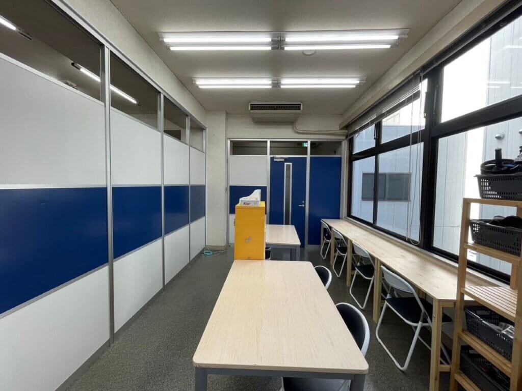 説明5：集中ブースの施工例