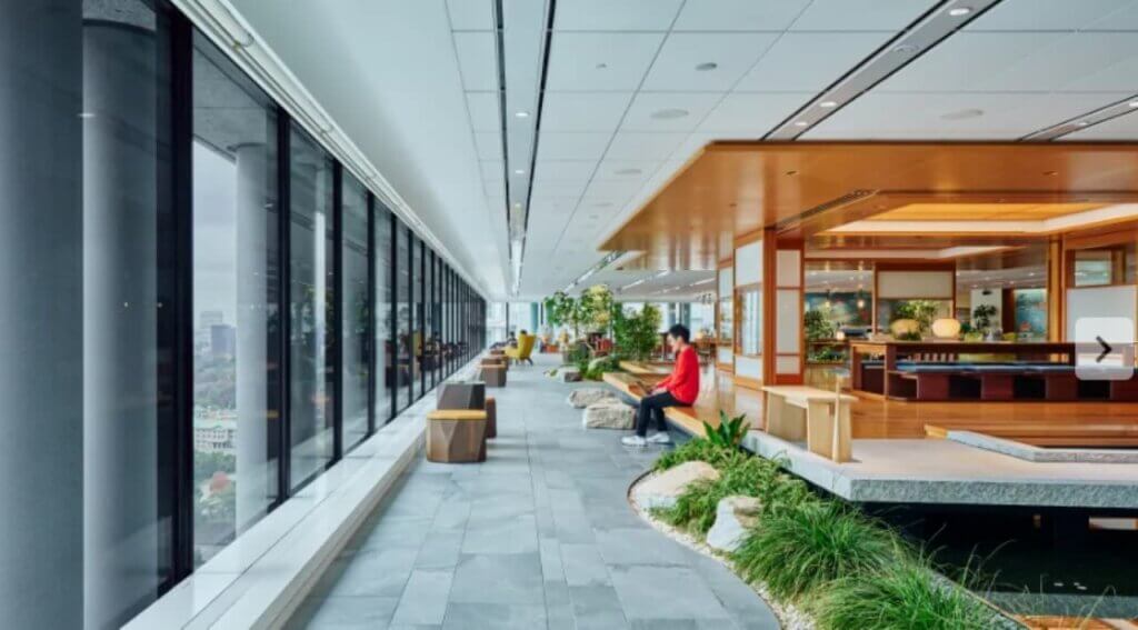 例11.和モダンなオフィスフロア【和モダン系】