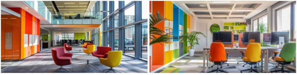 例5.カラフルで個性的なオフィス【ポップ系】