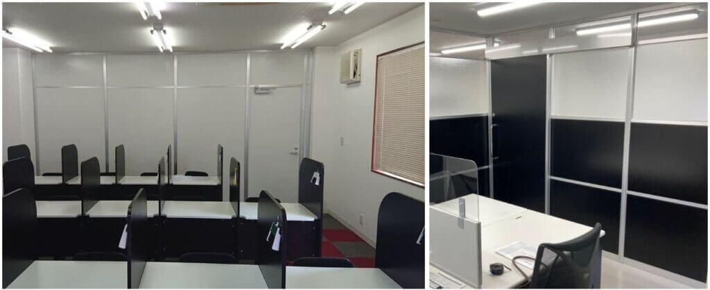 集中スペースの施工例