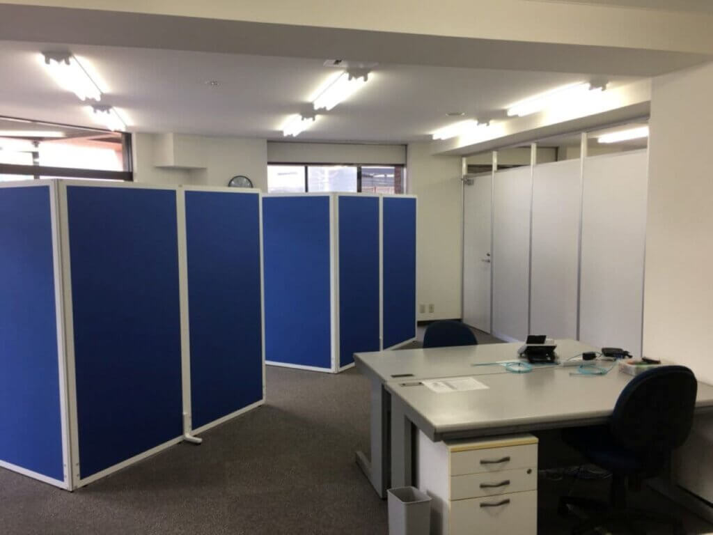 ローパーテーションの設置例