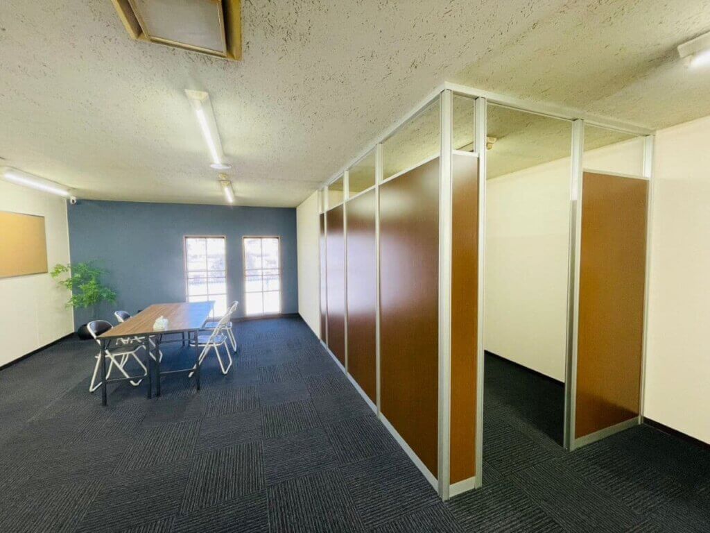 パーテーションを用いた区分け例▼